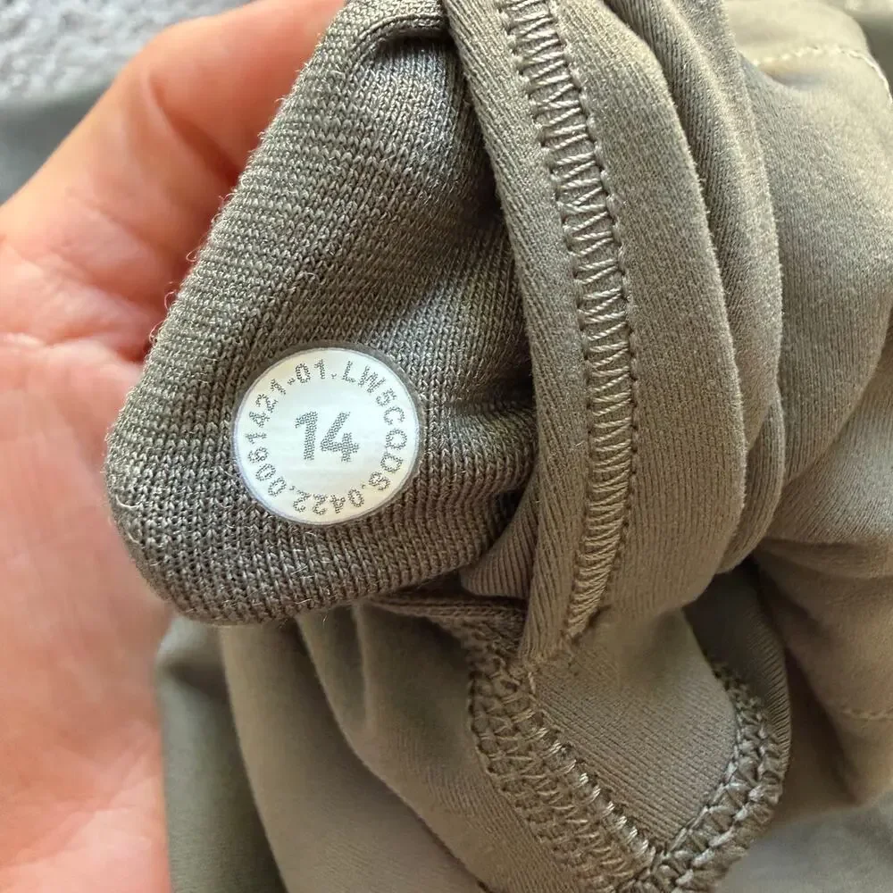 Lululemon Women’s Wunder Train High Rise Tight 25” Olive Green Leggings Size 14 - Picture 9 of 9